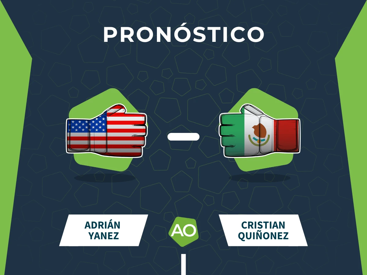 Pronóstico combate Adrián Yanez vs Cristian Quiñonez - UFC Fight Night (09/11/25)