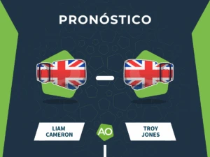 Pronóstico combate Liam Cameron vs Troy Jones (01/11/25)
