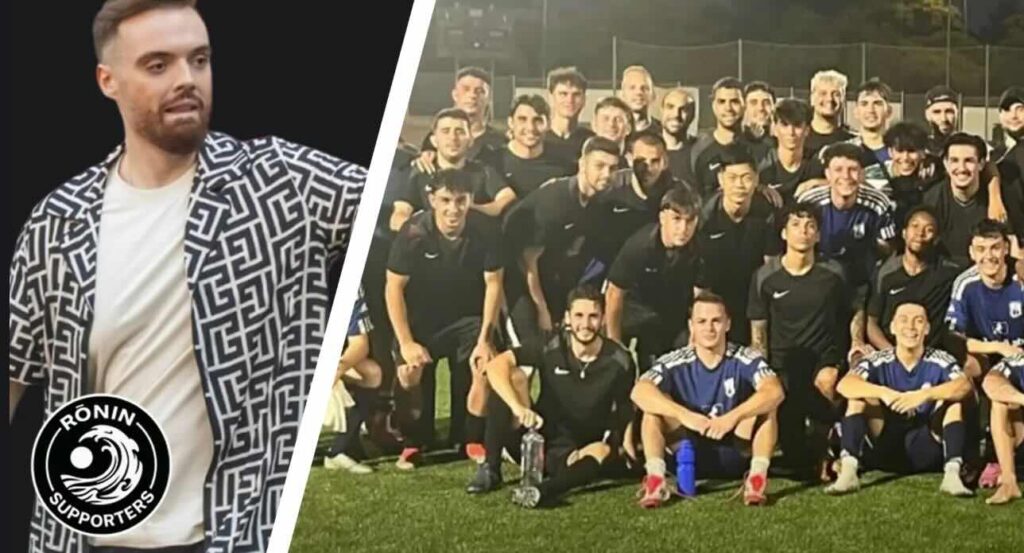 Imagen de Ronin fans con Ibai llanos y su equipo el Ronin FC