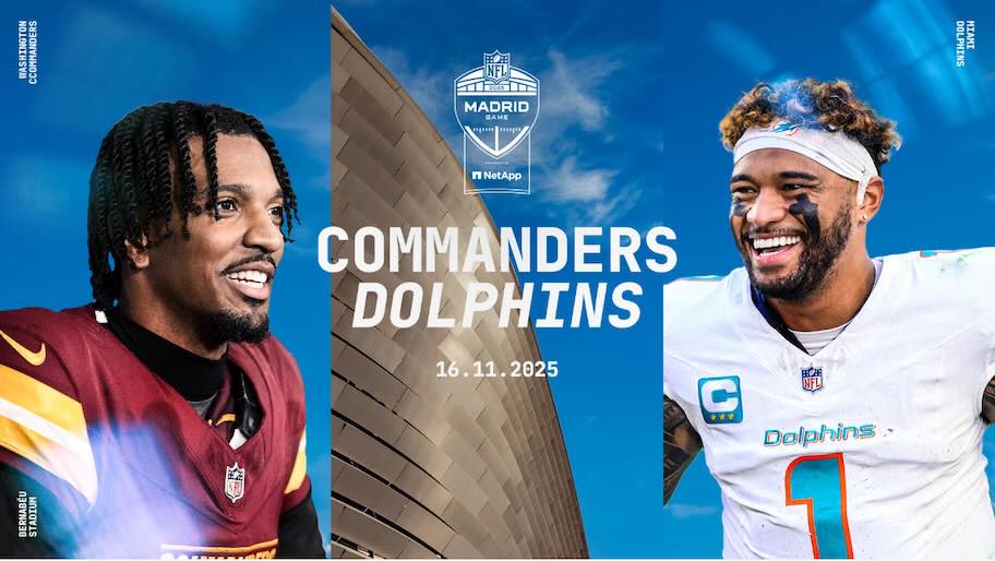 Imagen del partido Commanders vs Dolphin (NFL Madrid Game) 