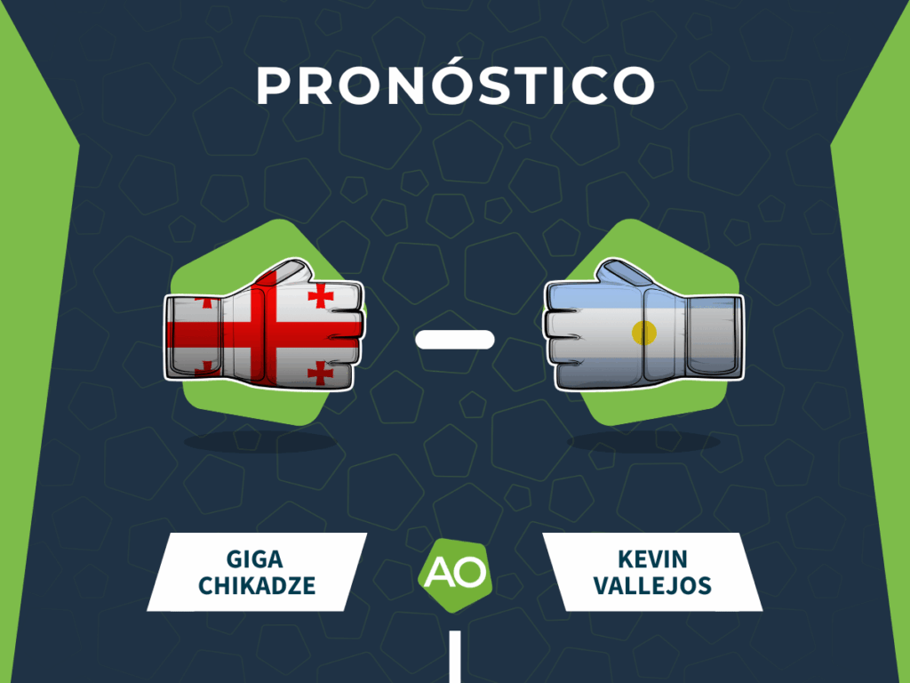 Pronóstico combate Giga Chikadze vs Kevin Vallejos - UFC Fight Night (14/12/25)