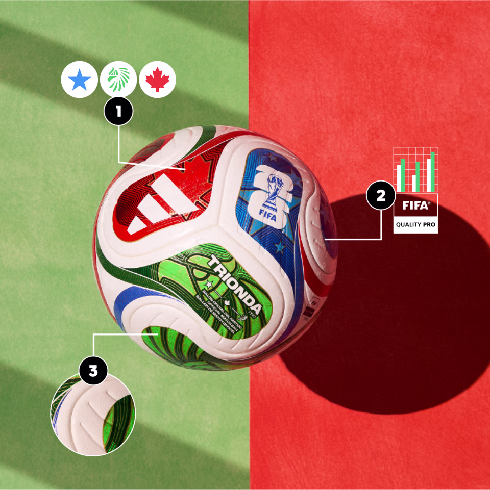 Trionda balón oficial del Mundial de futbol 2026
