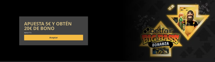 bono bienvenida betfair casino