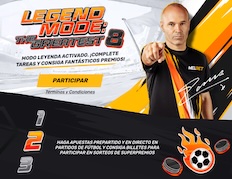 Imagen Elemento Steps Apuestas Legend Mode promo Iniesta en Melbet