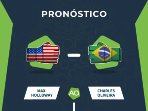 Pronóstico combate Max Holloway vs Charles Oliveira - UFC 326 (08/03/26)