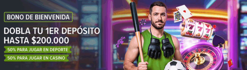 Codere Colombia bono de bienvenida 50% casino 50% deportes