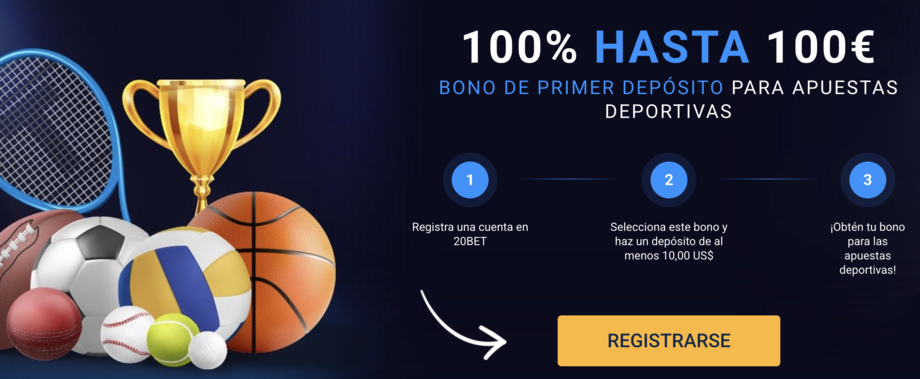 bono bienvenida 20bet apuestas deportivas