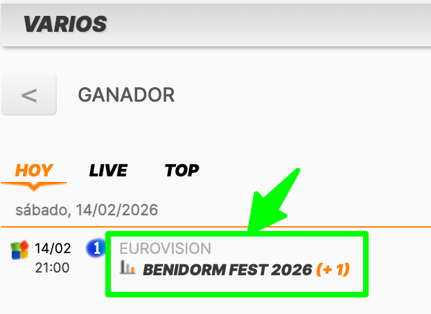 cuotas kirolbet benidorm fest paso 3