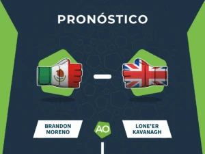 Pronóstico combate Brandon Moreno vs Lone'er Kavanagh - UFC Fight Night (01/03/26)