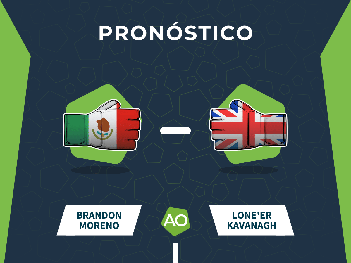 Pron&oacute;stico combate Brandon Moreno vs Lone'er Kavanagh - UFC Fight Night (01/03/26)
