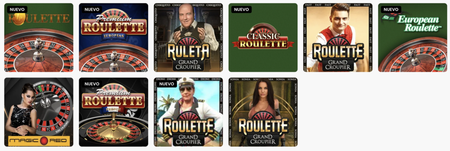 one play casino ruletas