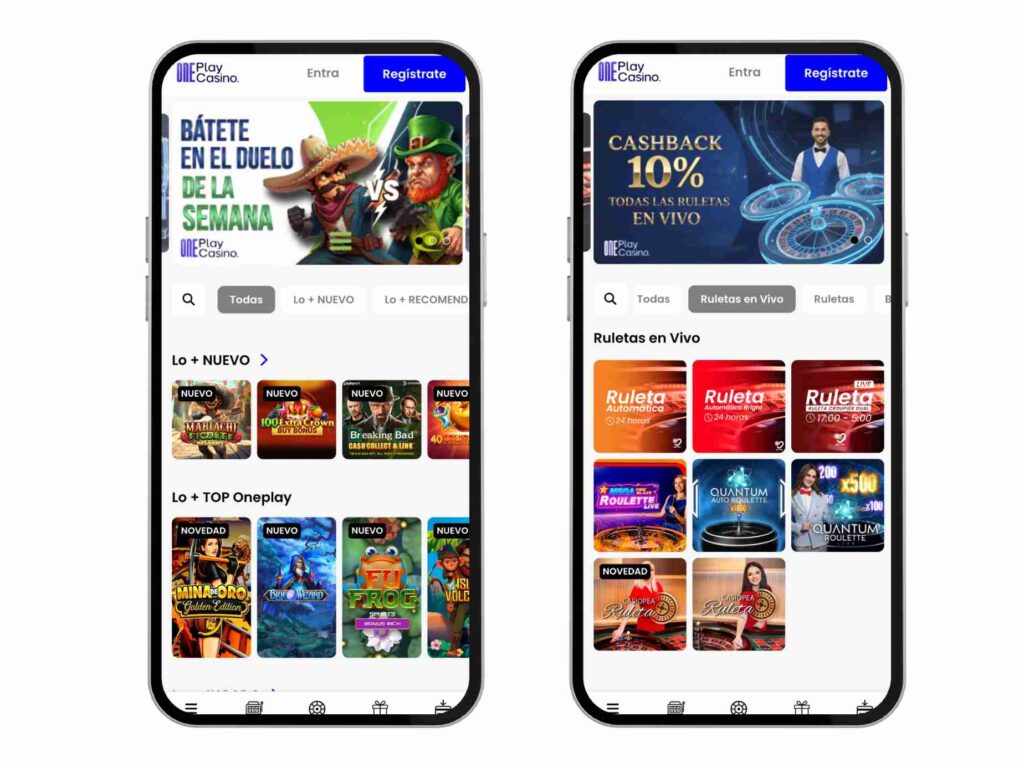 one play casino vista previa movil 1