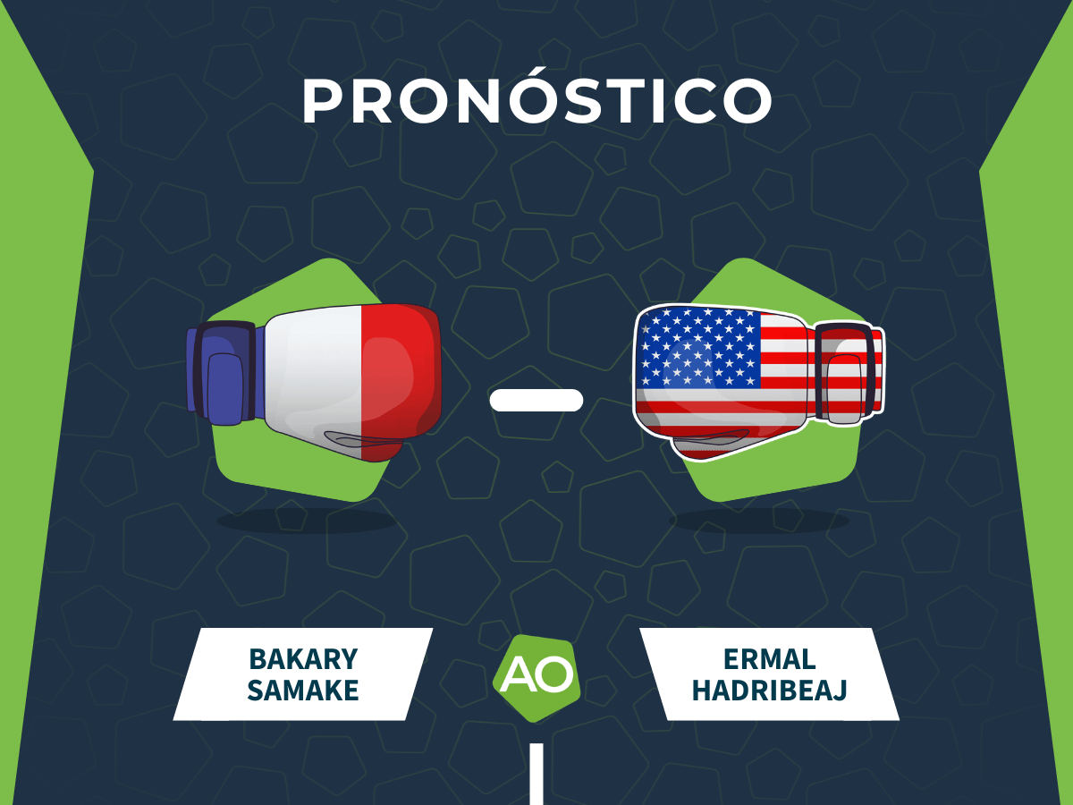 Pronóstico de la pelea entre Bakary Samake y Ermal Hadribeaj el 25/04/26