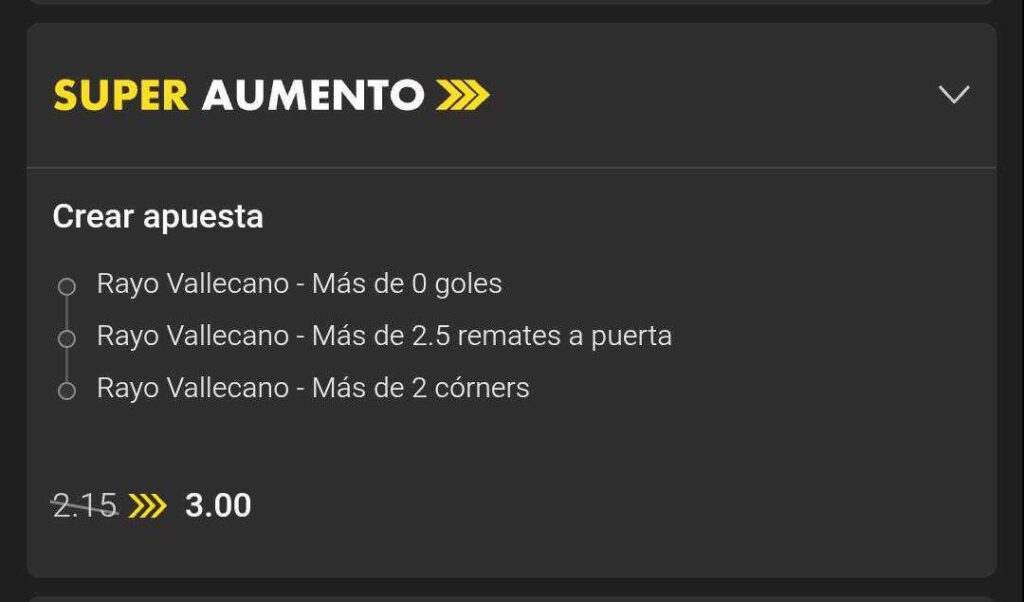 Imagen Super aumento bet365