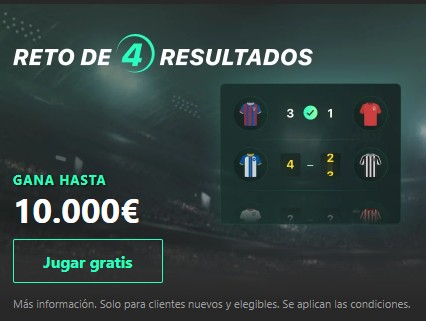 Reto 4 resultados bet365
