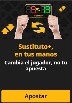 Sustituto plus en Betfair