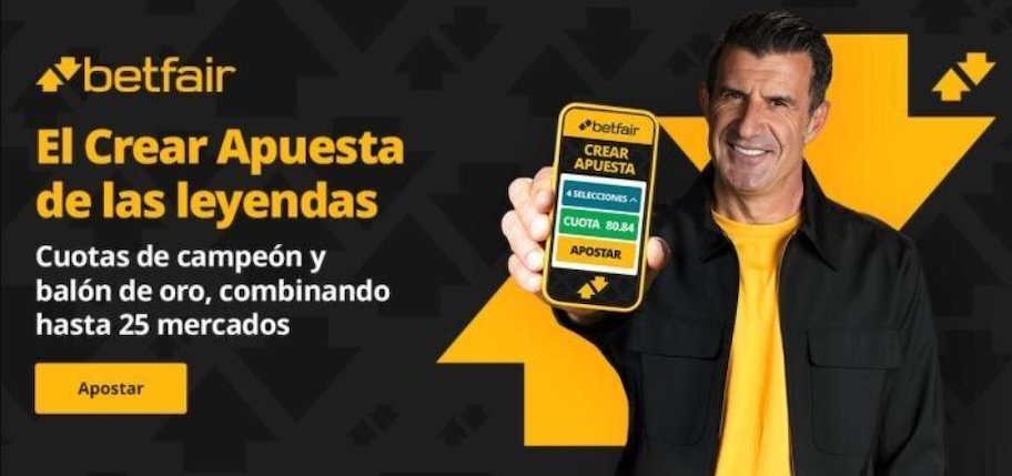 Imagen de Betfair - Crear apuestas de las leyendas, apuestas al Clasico con Figo - Figosofia