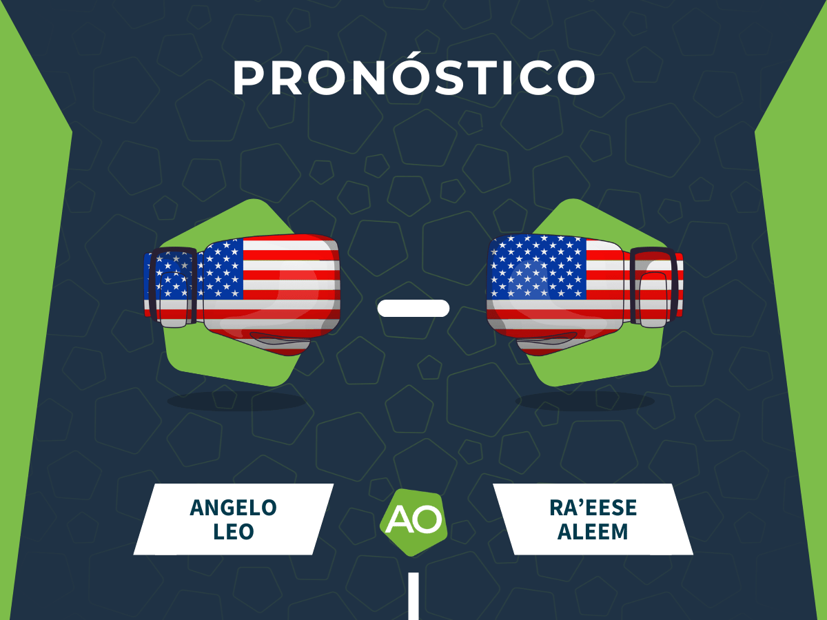 Pronóstico de la pelea entre Angelo Leo y Ra'eese Aleem el día 09/05/2026