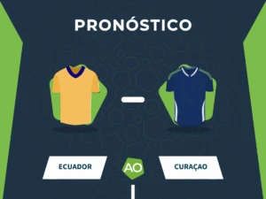 Imagen destacada del pronóstico entre Ecuador y Curazao