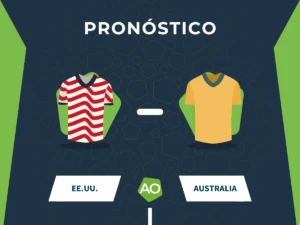 Imagen destacada del pronóstico entre Estados Unidos y Australia