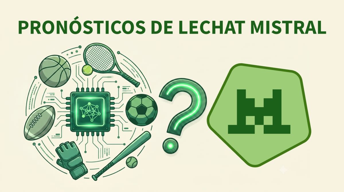 Imagen destacada pronósticos de apuestas con modelos de IA - leChat Mistral