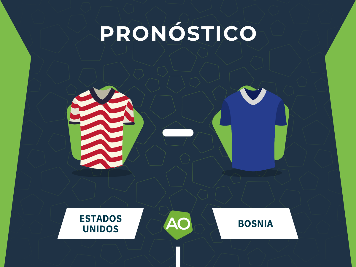 Imagen destacada del pron&oacute;stico entre Estados Unidos vs Bosnia Mundial 2026