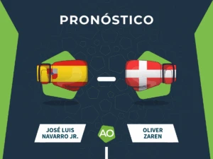 Pronóstico de la pelea entre José Luis Navarro Jr. y Oliver Zaren el día 19/06/26 en Madrid.