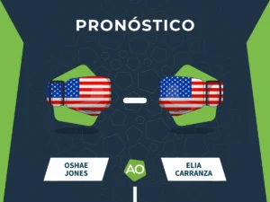 Pronóstico de la pelea entre Oshae Jones vs Elia Carranza el día 13/06/26 en Florida, USA.
