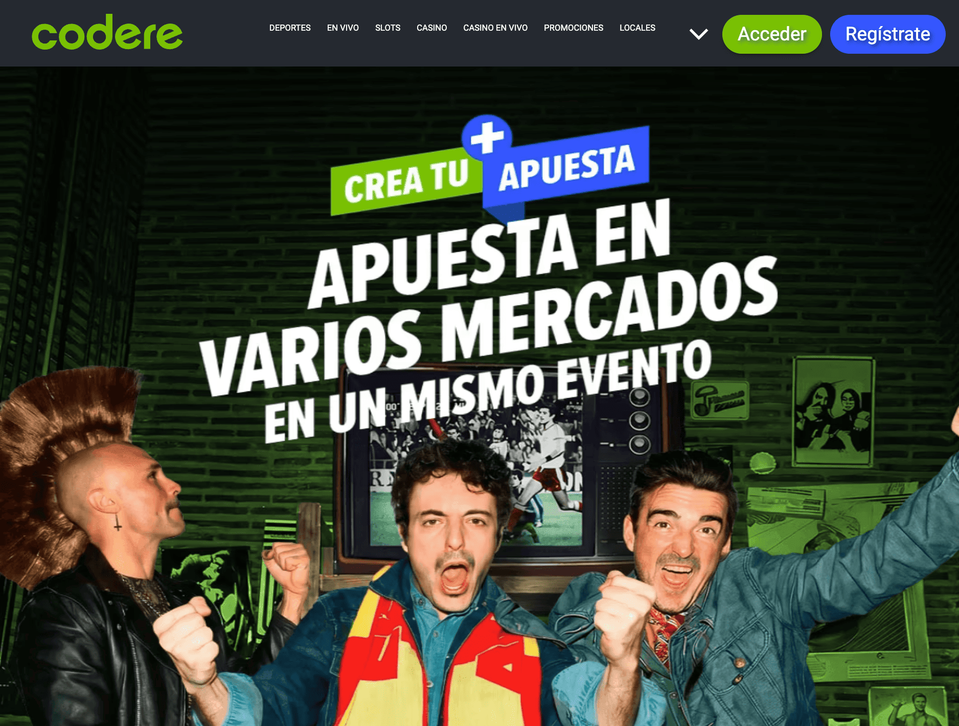 Crea tu apuesta en varios mercados del mismo evento con codere