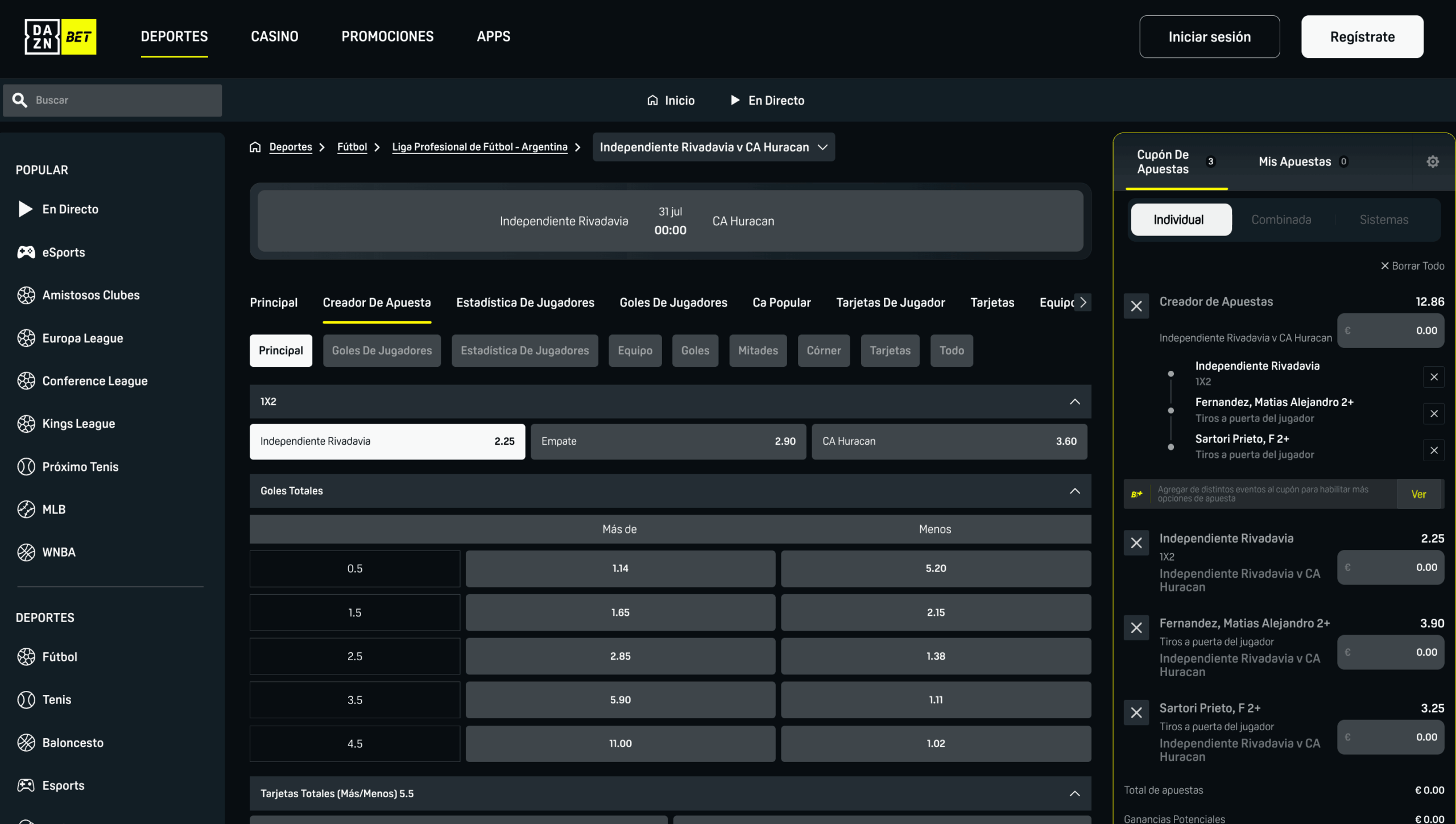 Dazn Bet Liga Argentina