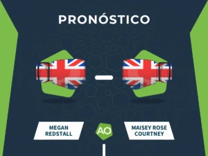 Pronóstico de la pelea entre Megan Redstall y Maisey Rose Courtney el 12/07/26 en Brentwood, Reino Unido.