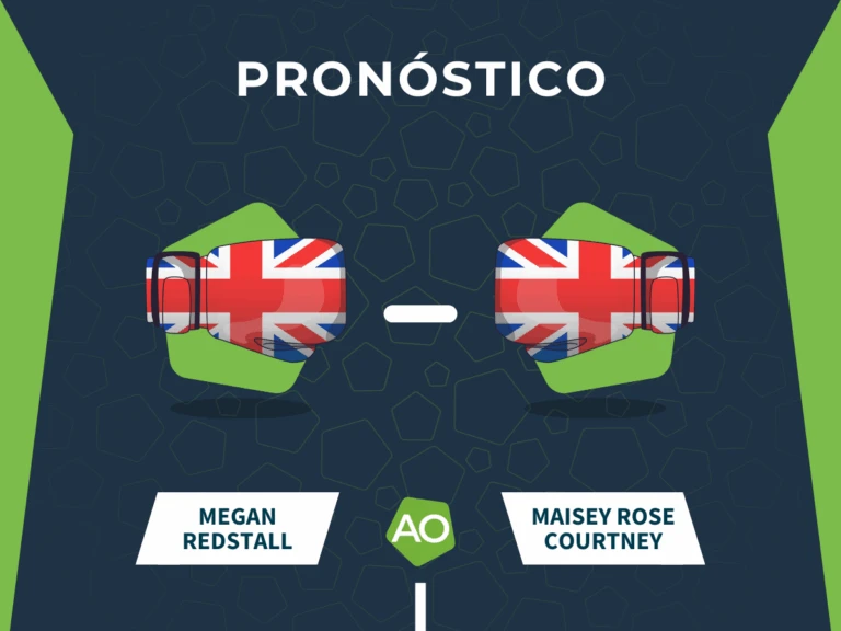 Pronóstico de la pelea entre Megan Redstall y Maisey Rose Courtney el 12/07/26 en Brentwood, Reino Unido.