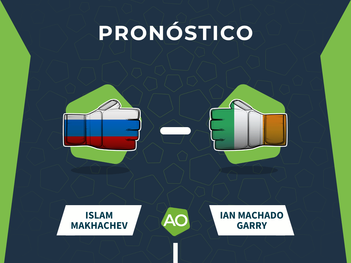 Pron&oacute;stico de la pelea entre Islam Makhachev e Ian Machado Garry el 15/08/26 en Philadelphia.