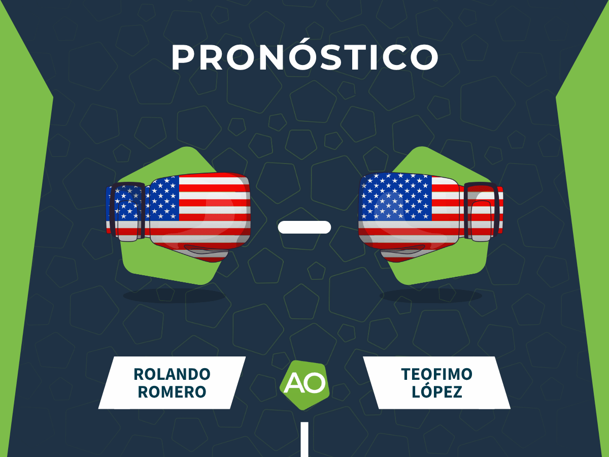 Pron&oacute;stico de la pelea entra Rolando Romero y Teofimo L&oacute;pez el 22/08/26 en Las Vegas.