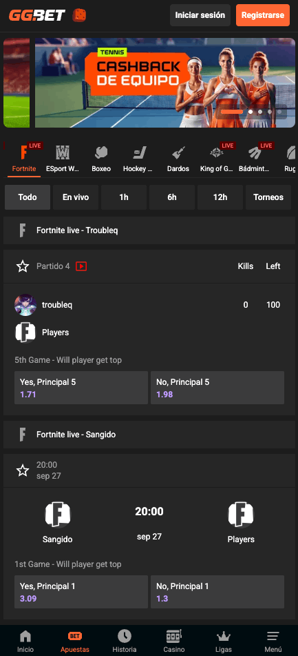Apuestas Fortnite GGBet