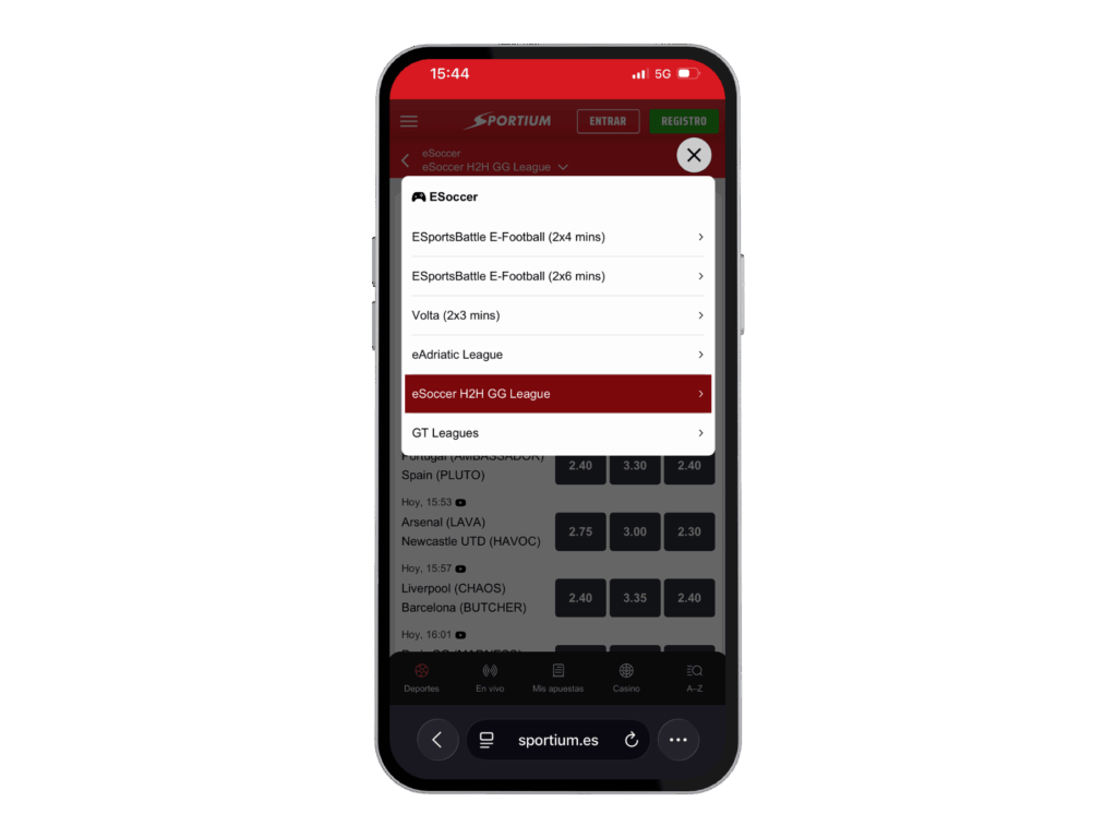 Apuestas FIFA Sportium
