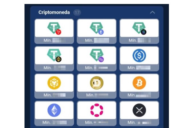 Imagen depósitos con criptomonedas en 22Bet