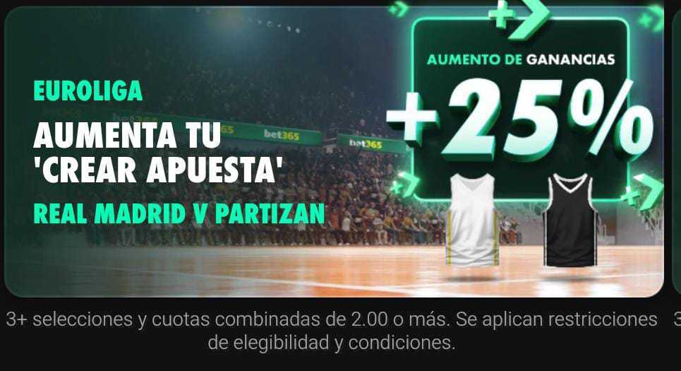 Aumentos en crear apuesta