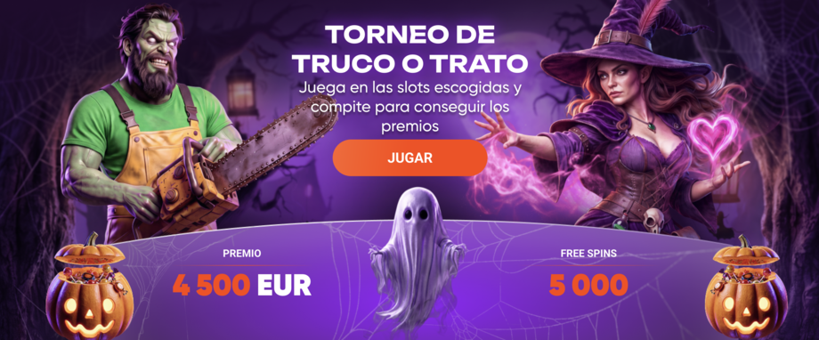 tonybet casino promocion halloween torneo truco o trato